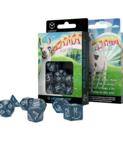 Q-Workshop: Llama Shimmering (Glittering Dark Blue & White)
