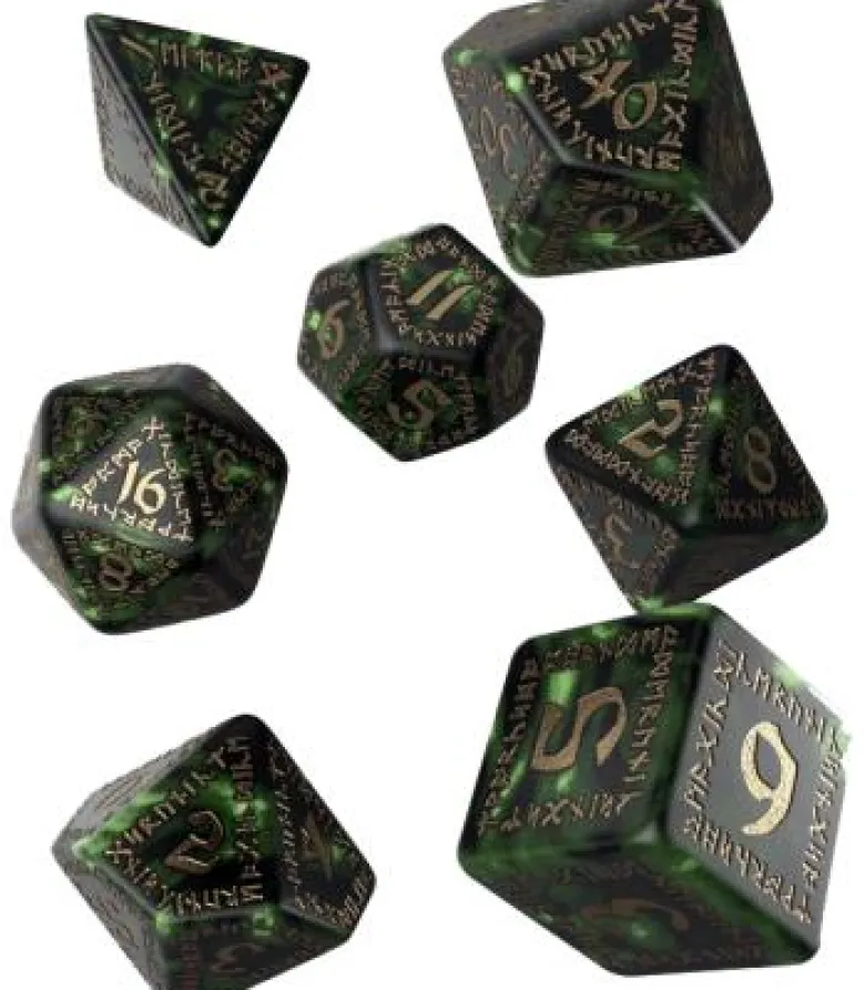 Q-Workshop: Runic (Bottle-Green & Gold)