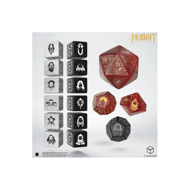 Q-Workshop: The Hobbit TCG Dice Set (Ember Hearth)