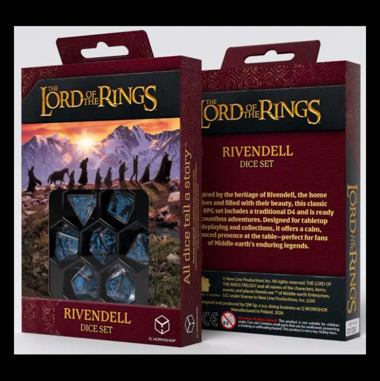 Q-Workshop: The Lord of the Rings Dice Set (Rivendell: Water)