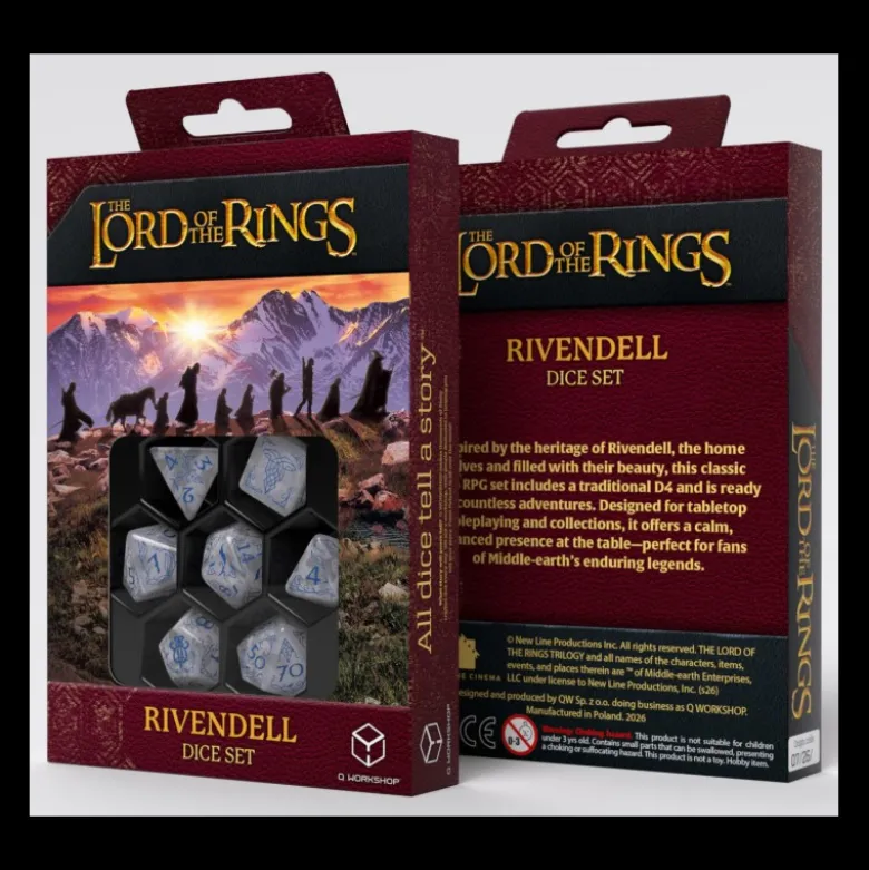 Q-Workshop: The Lord of the Rings Dice Set (Rivendell: Stone)