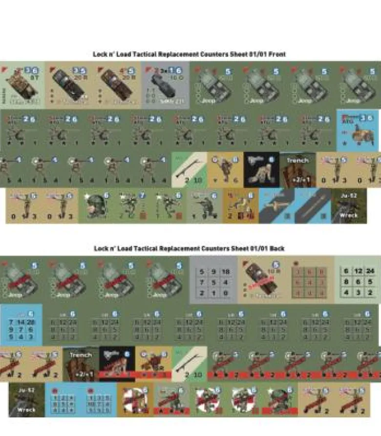 Replacement Counters for the Lock ‘n Load Tactical Series