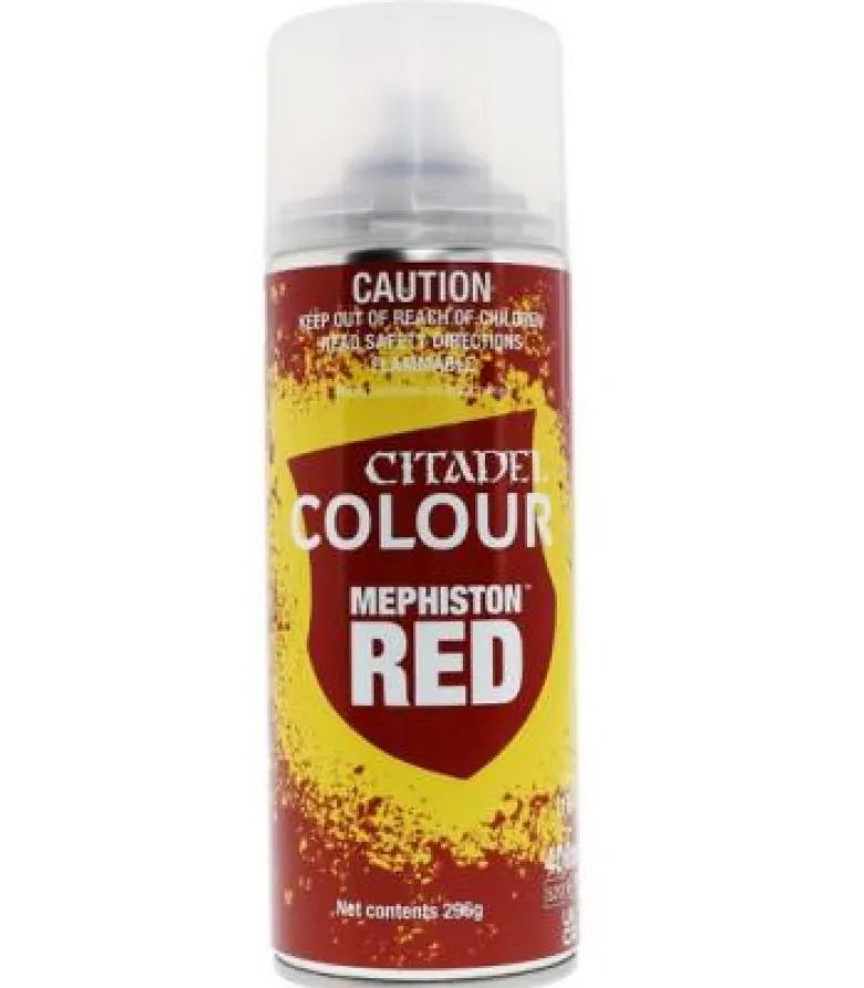 Spray de Imprimación Citadel: Mephiston Red