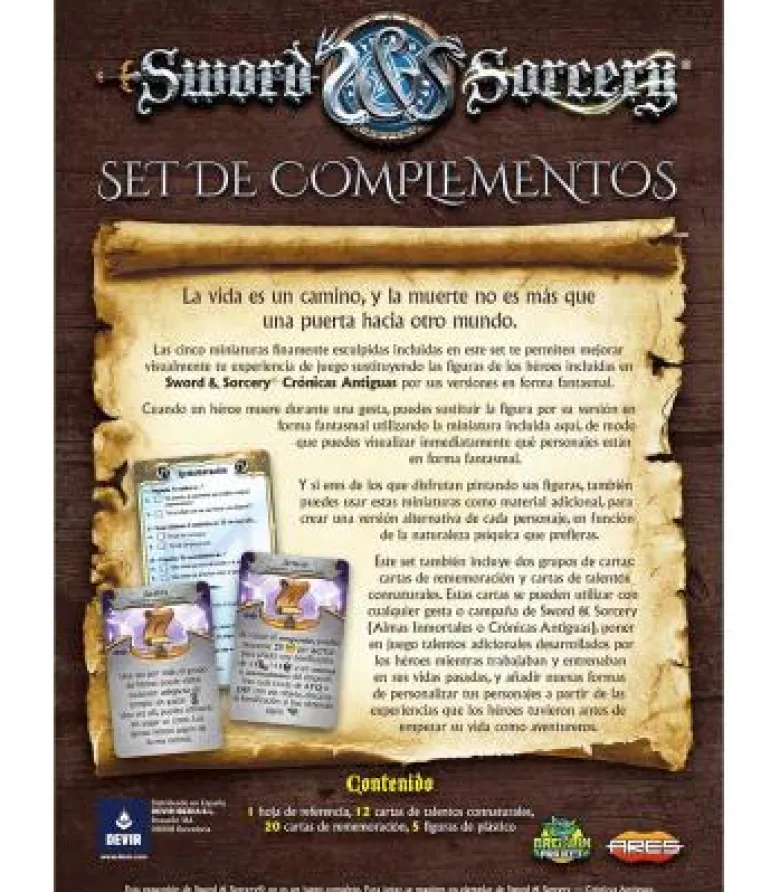 Sword & Sorcery: Crónicas Antiguas - Las Formas Fantasmales de los Héroes (Set de Complementos)
