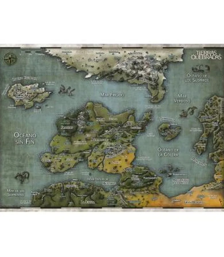 Tierras Quebradas: Pantalla del DJ + Mapa
