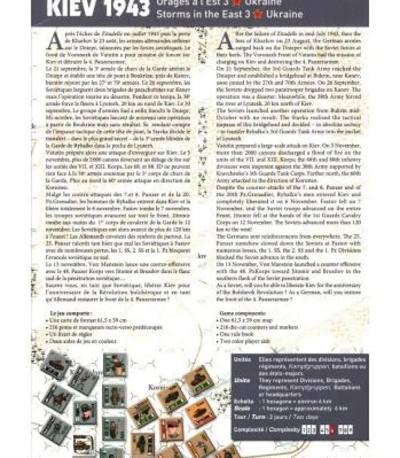 Vae Victis: Orages à l'Est 3 Ukraine - Kiev 1943 (Inglés)