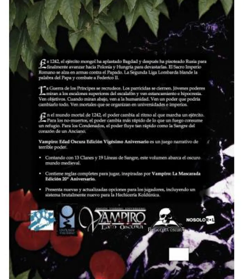 Vampiro Edad Oscura: Edición Vigésimo Aniversario