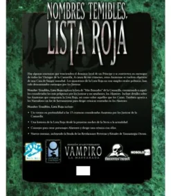 Vampiro La Mascarada 20º Aniversario: Nombres Temibles, Lista Roja