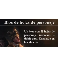 Villa y Corte: Bloc de hojas de personaje