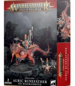 Warhammer Age of Sigmar: Fyreslayers (Auric Runefather on Magmadroth)