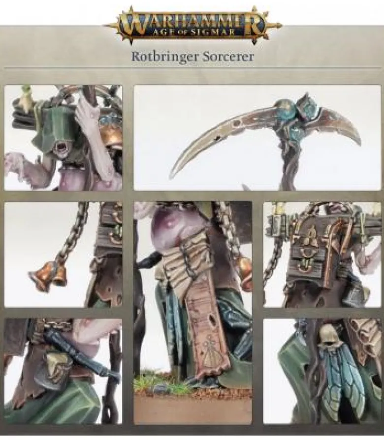 Warhammer Age of Sigmar: Maggotkin of Nurgle (Rotbringer Sorcerer)
