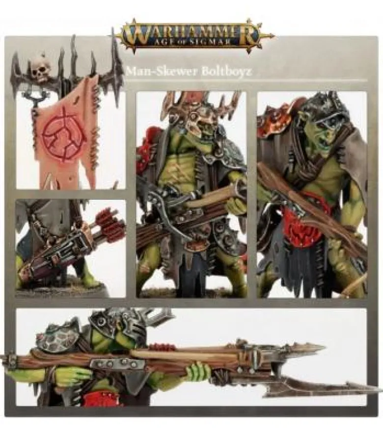 Warhammer Age of Sigmar: Orruk Warclans (Man-Skewer Boltboyz)