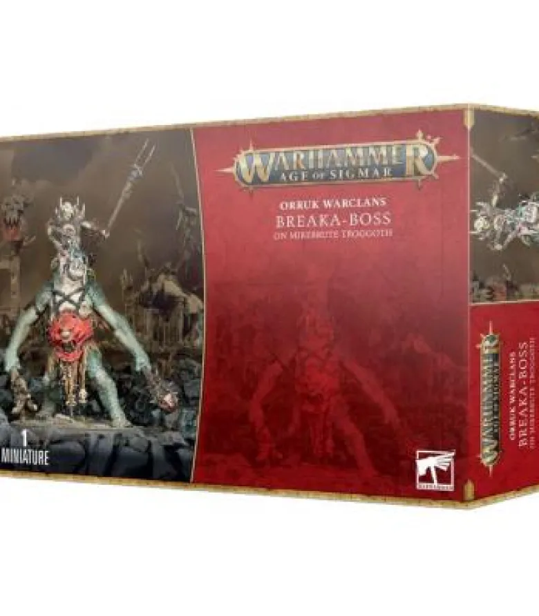 Warhammer Age of Sigmar: Orruk Warclans (Breakka-Boss on Mirebrutte Troggoth)