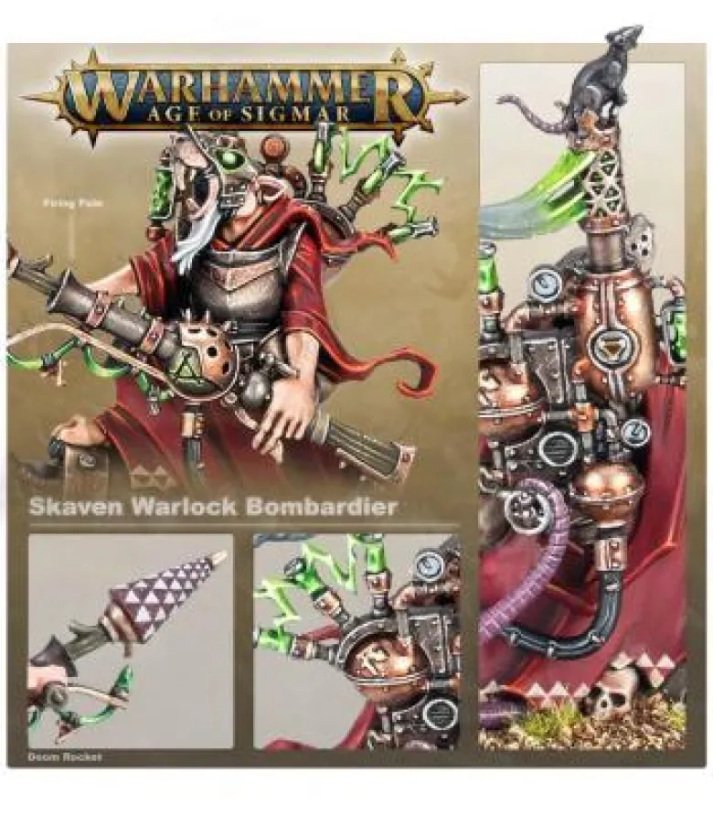 Warhammer Age of Sigmar: Skaven (Warlock Bombardier)