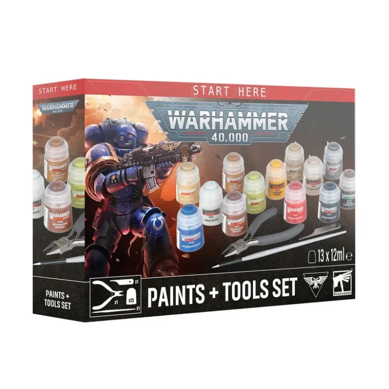 Warhammer 40,000: Paints + Tool Set