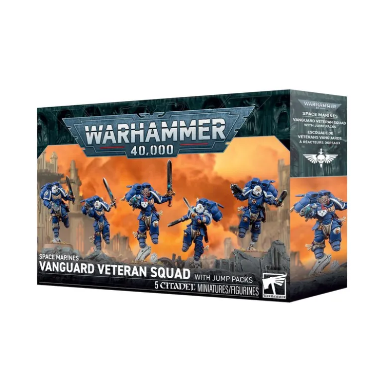 Warhammer 40,000: Space Marines (Vanguard Veteran Squad with jump packs)
