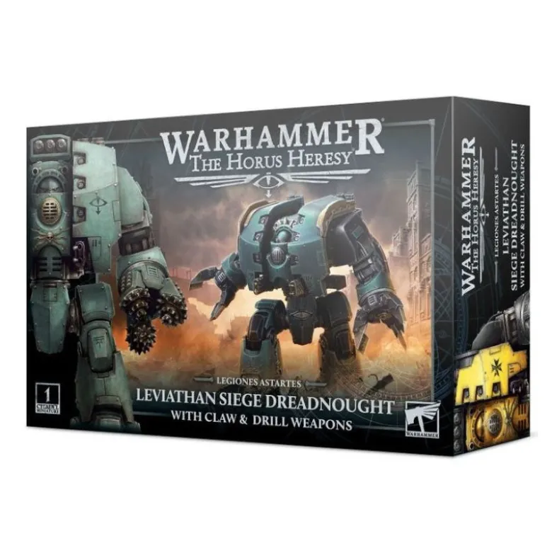 Warhammer 40,000: The Horus Heresy (Legiones Astrates - Leviathan Siege Dreadnought with Claw & Drill Weapons)