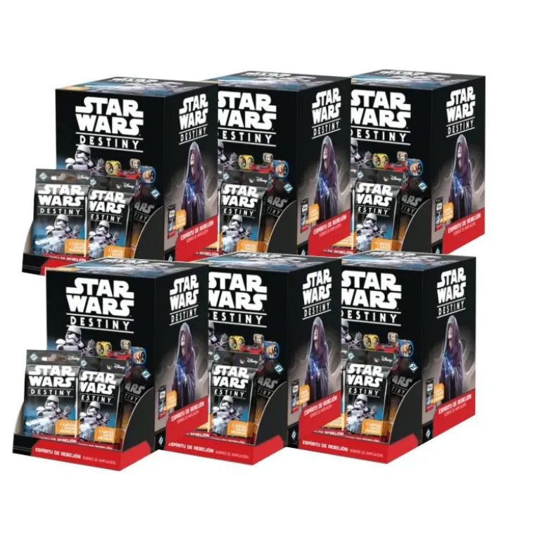 X6 Caja Star Wars Destiny: Espiritu de la Rebelion